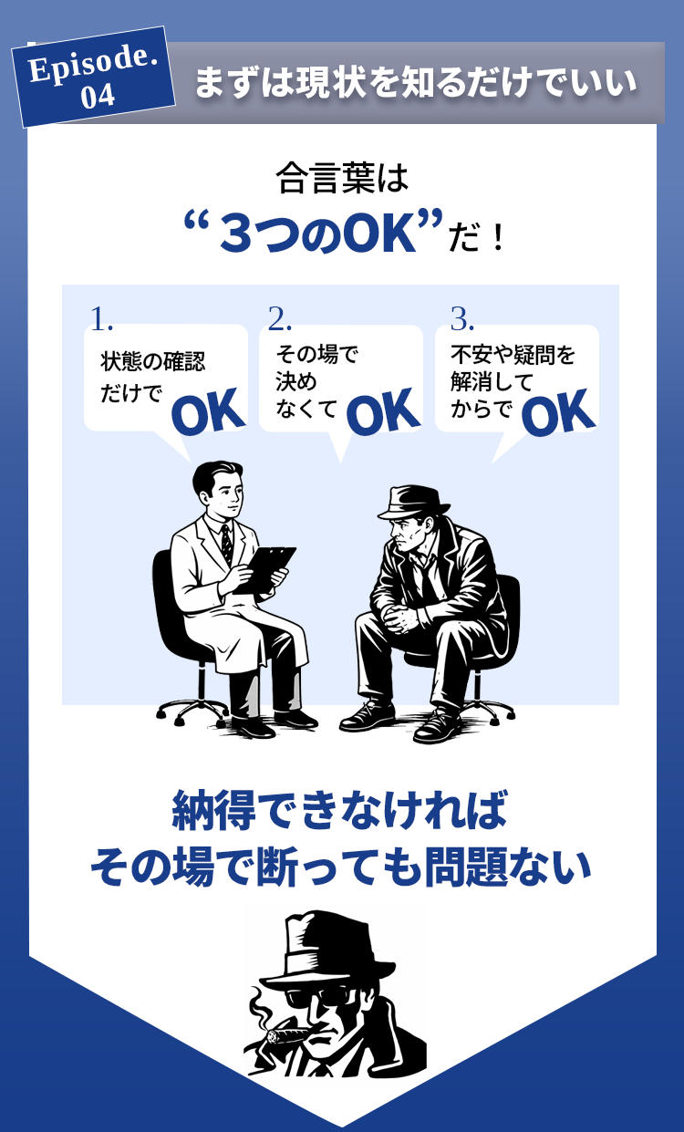 まずは現状を知るだけでいい／3つのOK